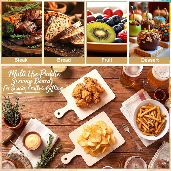 Marsui 12 Pieces Mini Wooden Cutting Board