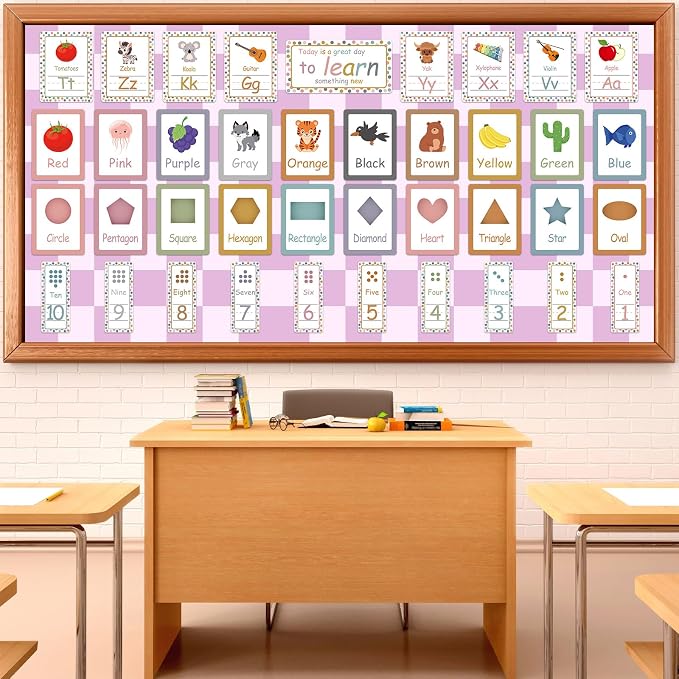 Purple Checked Bulletin Board Paper Roll Retro Pastel Purple Bulletin Board