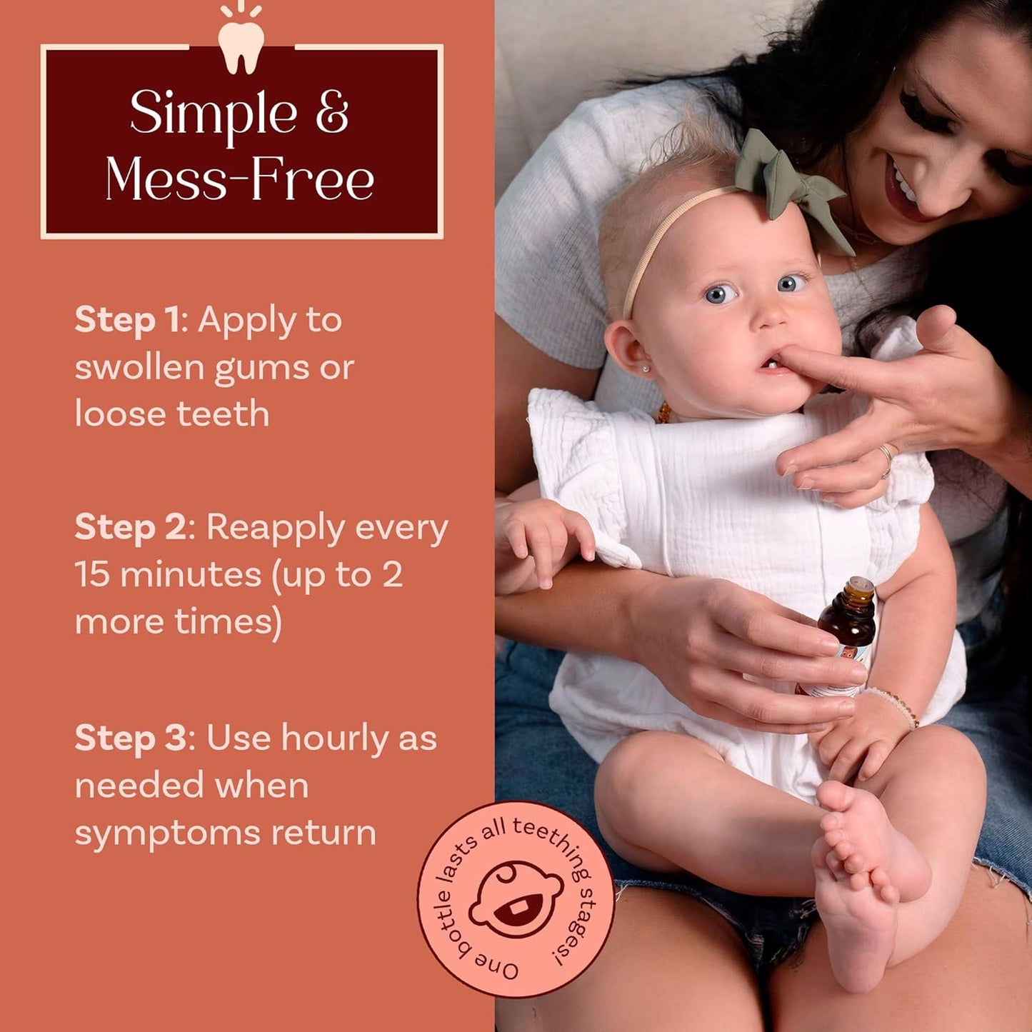 Punkin Butt Teething Oil for Babies, Herbal Plant-Based Formula Infused with Chamomile, Clove & Peppermint & Enhanced with Natural Homeopathics - Chamomilla, Phytolacca & Rheum, 1oz Bottle