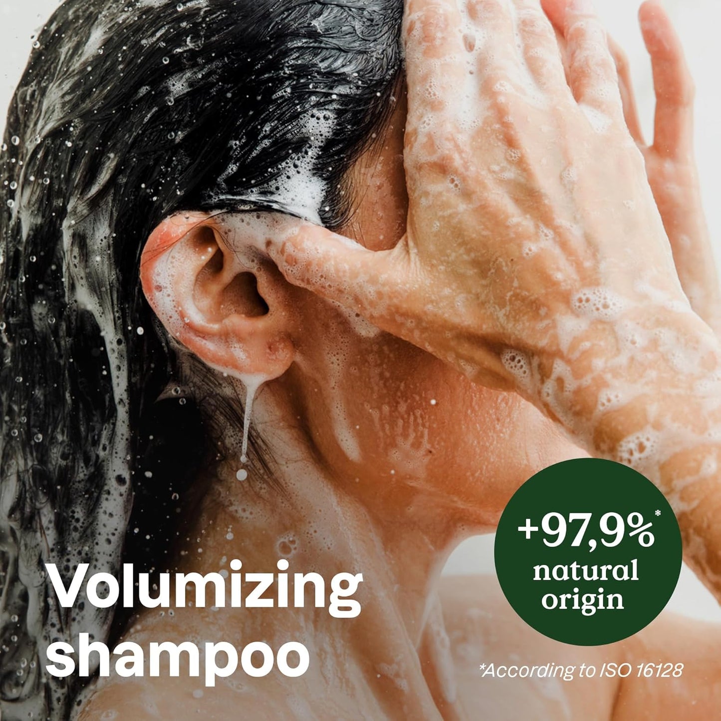 ATTITUDE Volumizing Shampoo, Petitgrain and Jasmine, EWG Verified with Essential Oils, Vegan & Plant-Based, Aluminum Bottle, For Thin and Flat Hair, 16 Fl Oz