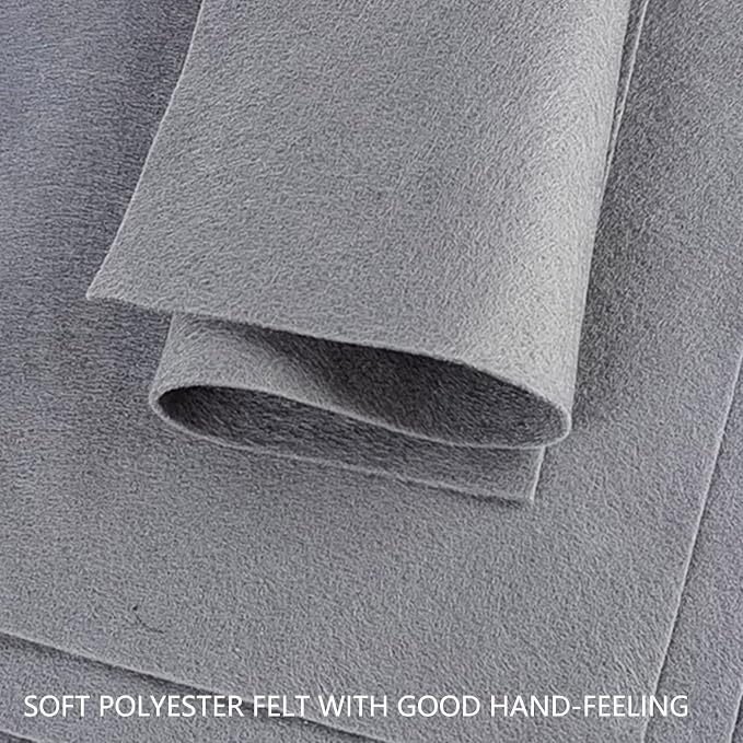 Jtnohx Color Felt, Soft Felt Sheets, 1.4mm Thick 8"x12" Handicraft Felt Fabrics