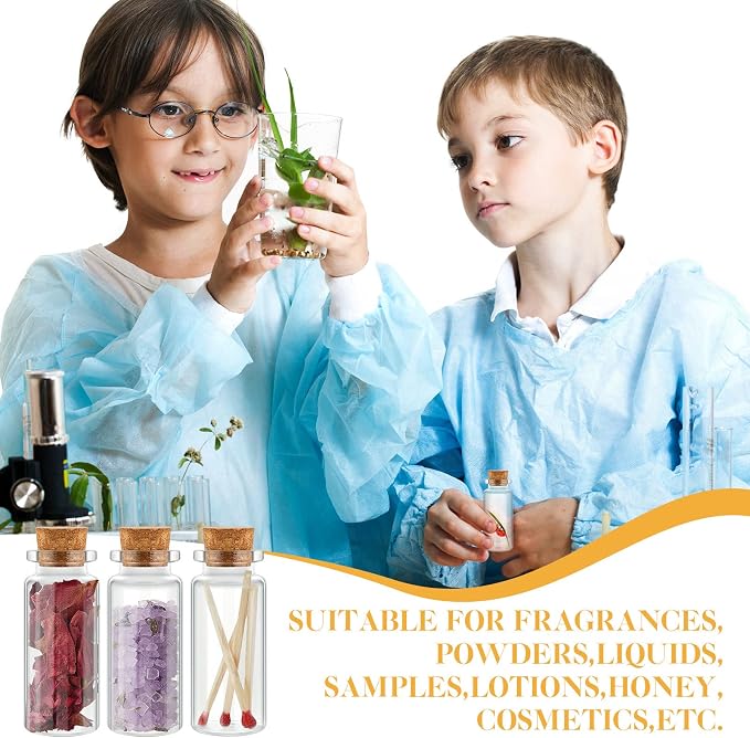 Gerrii 150 Pcs 30 ml Mini Glass Bottles