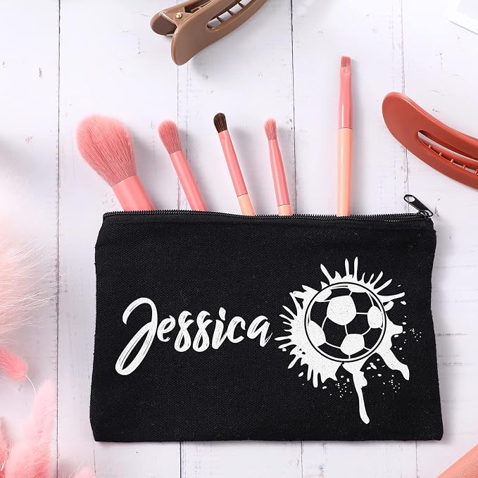Reginary 80 Pack Canvas Zipper Makeup Bags Bulk Pencil Pouches Blank DIY Craft