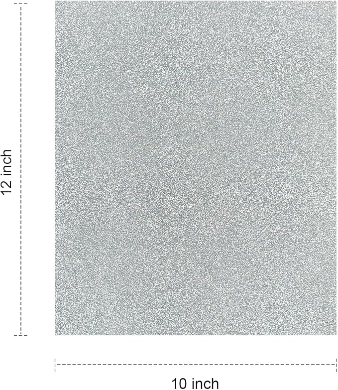 Efuncro- 10 Pack Glitter HTV 12'' x 10'' Heat Transfer Vinyl Bundle, Iron on