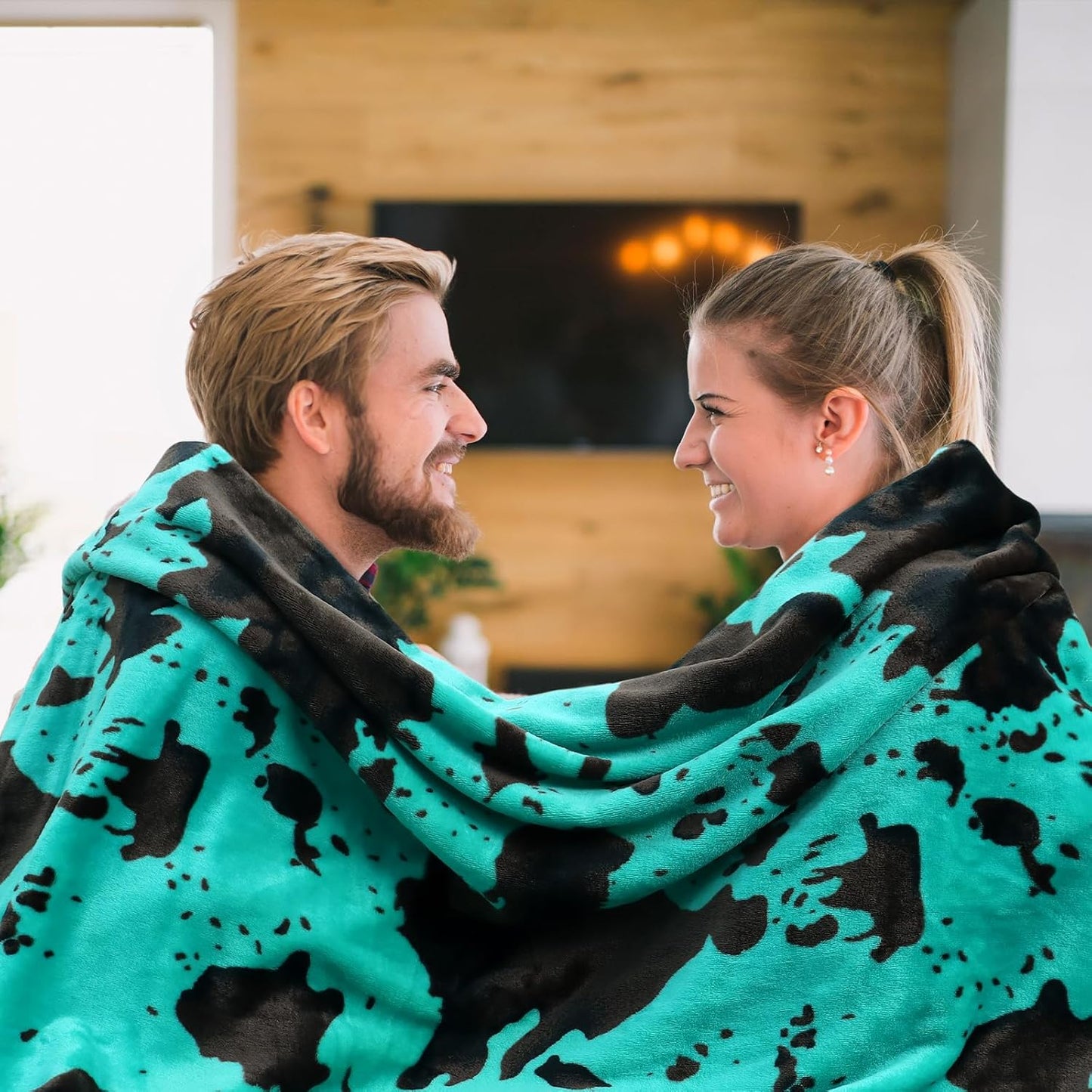 Teal Throw Blanket for Bed King Size - Extra Large Soft Warm Turquoise Fleece Bedding for Bedroom Livingroom | Cozy Gifts for Women Men