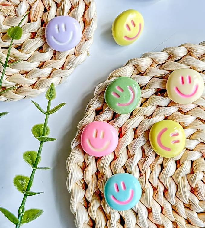 Smiley Face Decorative Push Pins, Cute Bulletin Board Push Pins, Thumbtacks