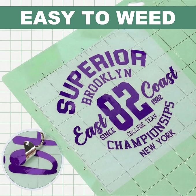 Purple Permanent Vinyl for Cricut Cutting Machine, Waterproof, Durable Purple