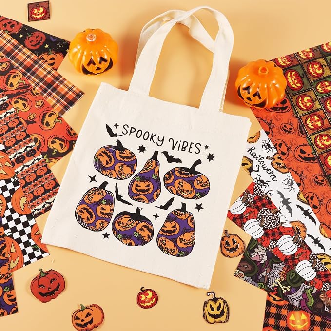 HTVSTD Pumpkin Halloween HTV Heat Transfer Vinyl 12pcs 12×10in | Halloween