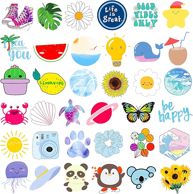 300Pcs Waterproof Vinyl Water Bottle Stickers