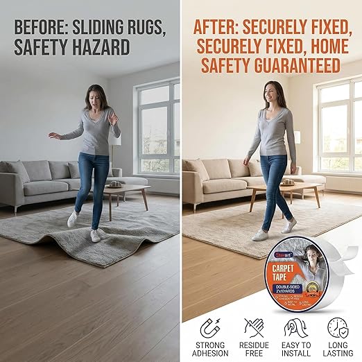 ETERART Double Sided Carpet Tape, No-Residue