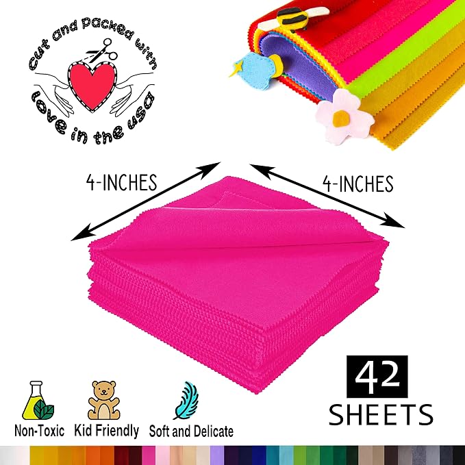 FabricLA Acrylic Felt Sheets for Crafts