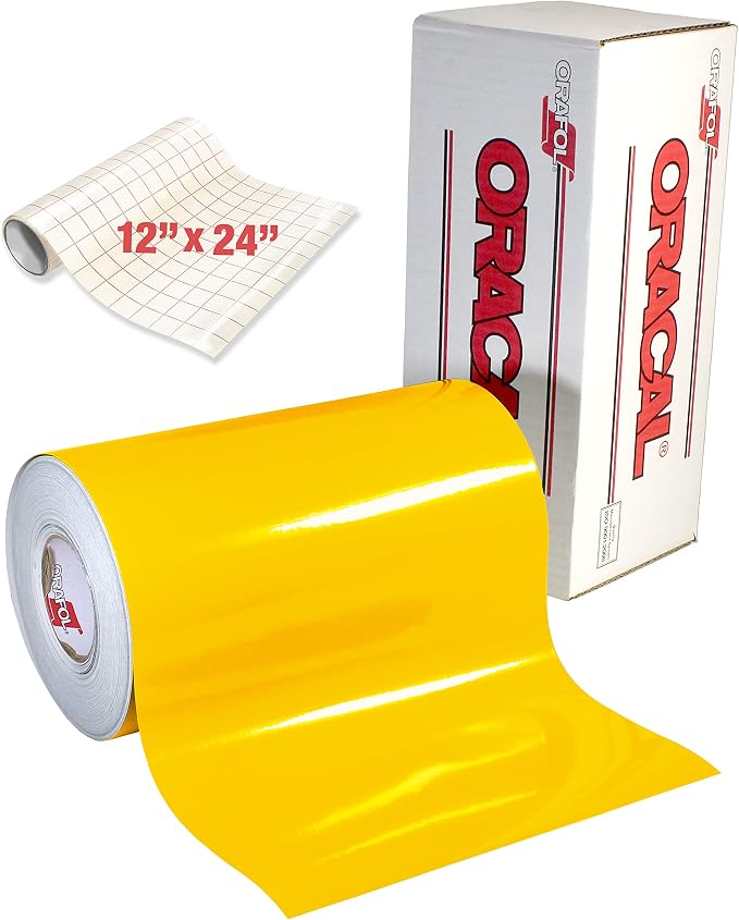 ORACAL 651 Gloss Yellow Adhesive Craft Vinyl