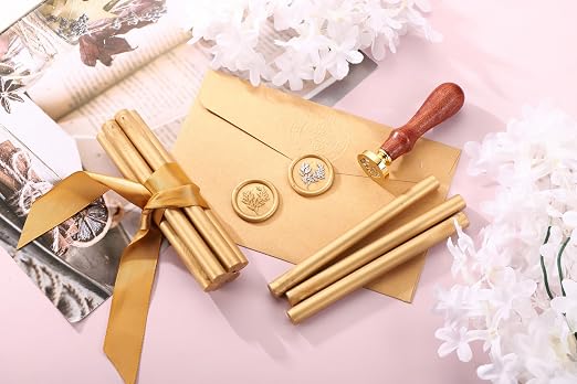 Yoption Wax Seal Kit, Eucalyptus Wax Seal Stamp, Wine Packages