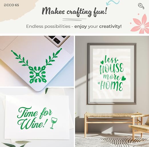 VViViD DECO65 Suede Green Permanent Adhesive Craft Vinyl
