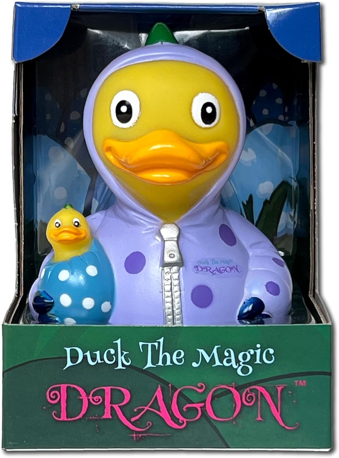 CelebriDucks - Duck The Magic Dragon - Floating Rubber Ducks - Collectible Bath Toy Gift for Kids & Adults of All Ages