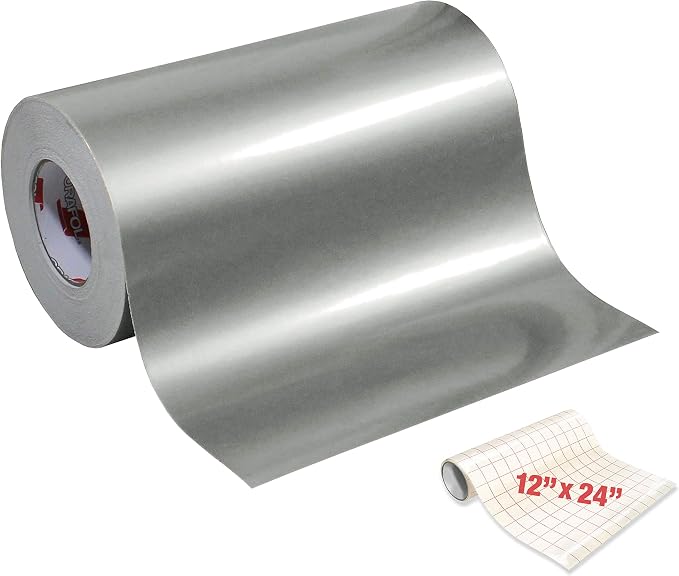 ORACAL 651 Gloss Silver Metallic Adhesive Craft Vinyl 12 Inch x 6 Foot