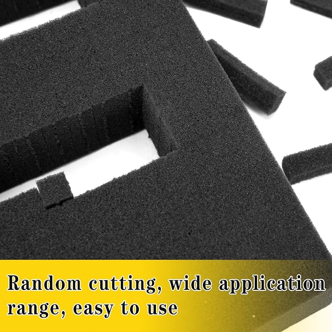 DECOHS 4 PCS Pick Apart Foam Insert- 2 Size Pick and Pluck Foam- Pluck Pre Cube