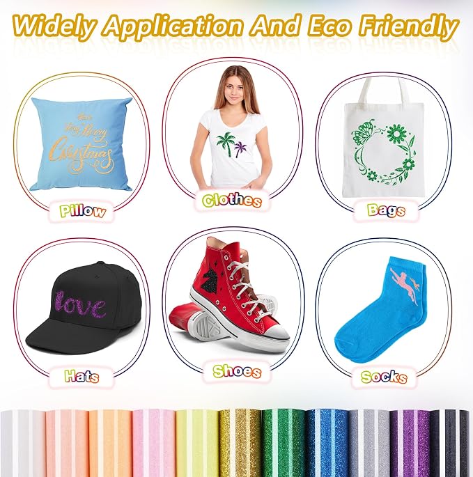 TORC White Glitter HTV White Heat Transfer Vinyl HTV Rolls