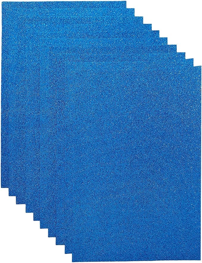 Jtnohx Glitter Felt Fabric, 8 x12 inches Felt Square Glitter
