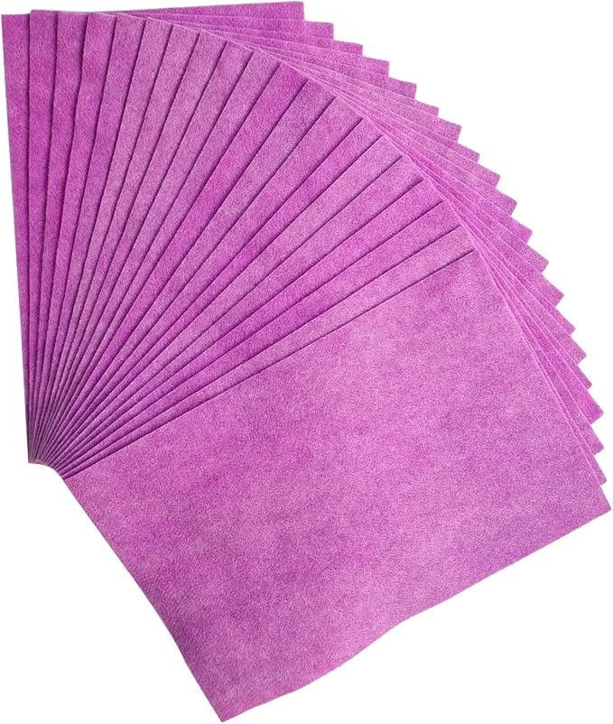 Jtnohx Color Felt, Soft Felt Sheets, 1.4mm Thick 8"x12" Handicraft Felt Fabrics