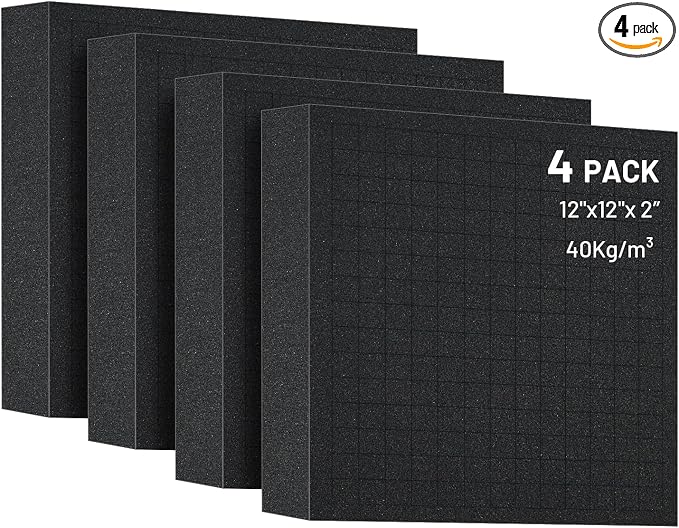 4 PCS 12x12x2 Inch Pick and Pluck Foam Inserts