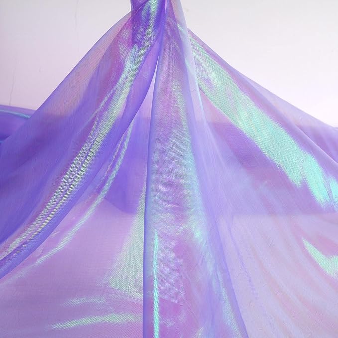 3.3 Yard Magic Purple Organza Fabric