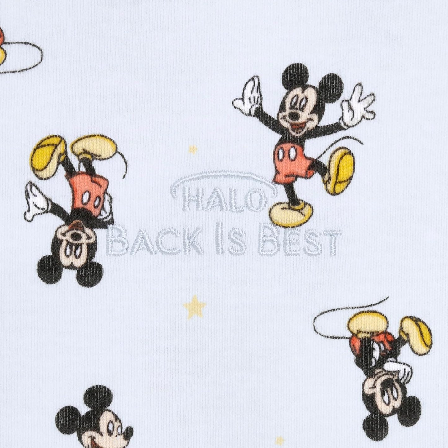 HALO Disney Baby 100% Cotton Sleepsack Swaddle, 3-Way Adjustable Wearable Blanket, TOG 1.5, Mickey Fun, Newborn, 0-3 Months