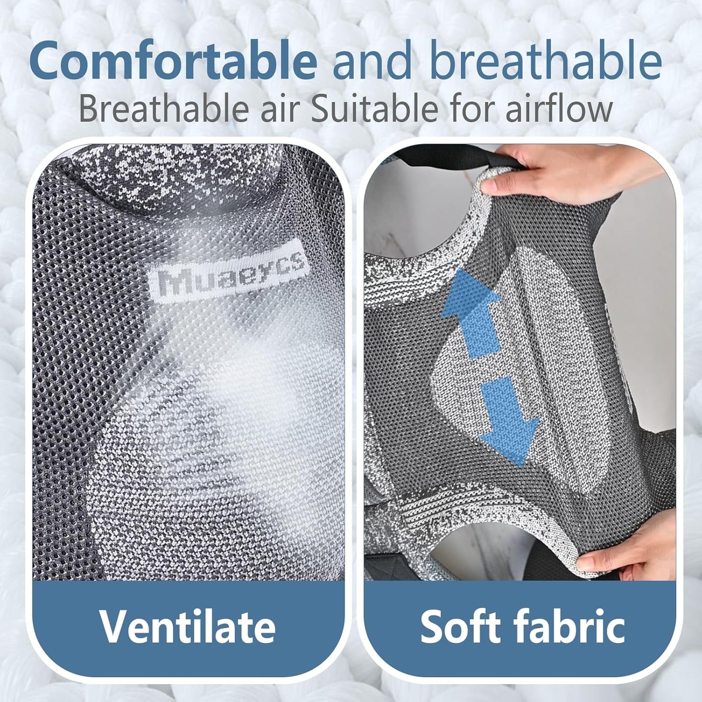 Baby Carrier Newborn to Toddler, Ergonomic, Breathable and Lightweight Newborn Carrier, Infant Carrier for 7-33 lbs, Easy Adjustable, Soft, Gray