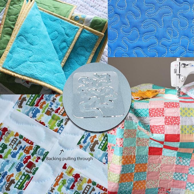 Using Quilting Templates Sewing Machine Domestic Free Motion Quilting Templates