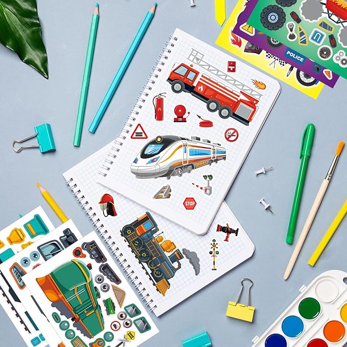 48 Sheets Create Vehicle of Dreams Stickers, Make Your Own Stickers