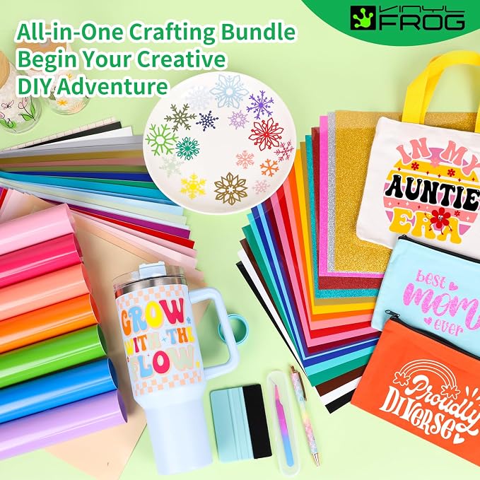 VINYL FROG 60PCS Accessories Bundle