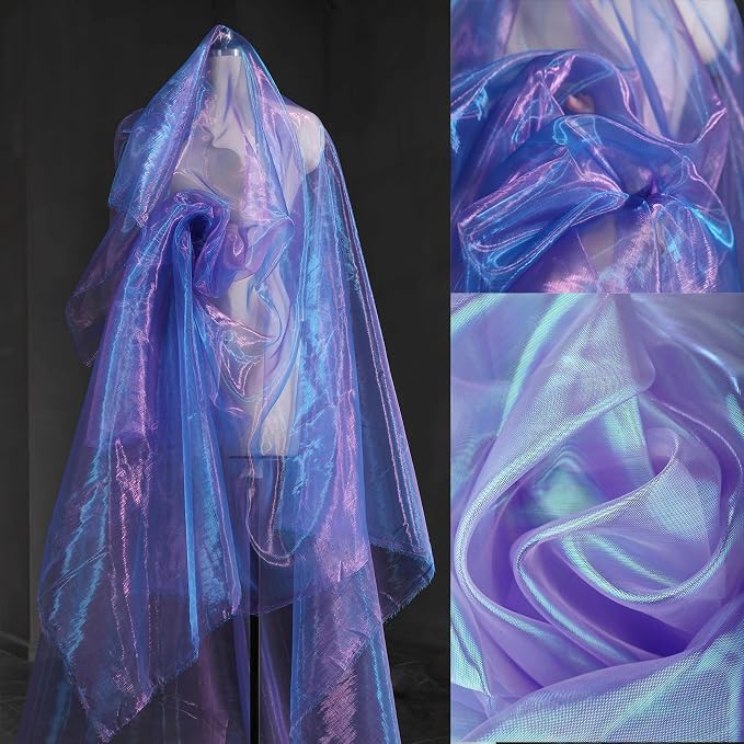 11-Yard Magic Purple Organza Fabric