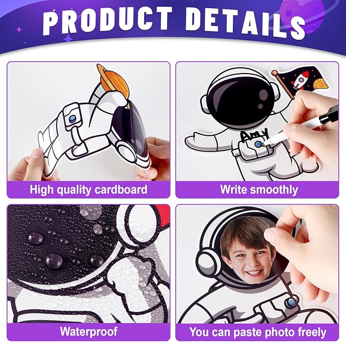 160Pcs Outer Space Cutouts Back to School Bulletin Board Decoration Set
