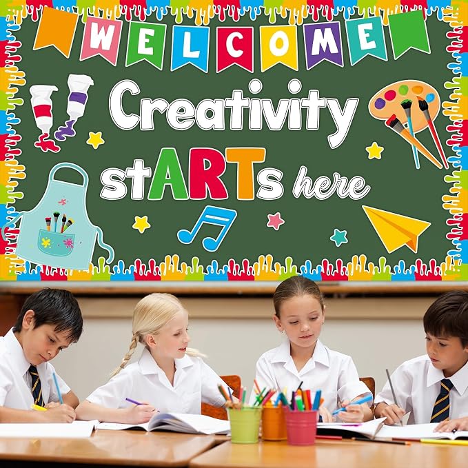 Art Paint Bulletin Board for Classroom Decorations Creativity Starts Here