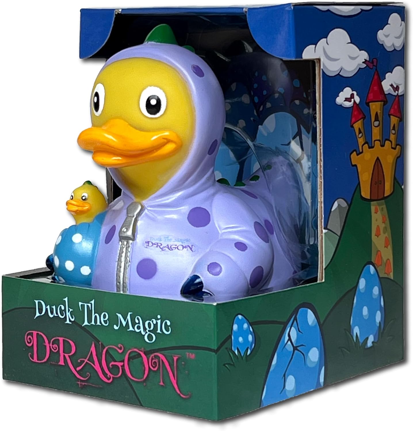 CelebriDucks - Duck The Magic Dragon - Floating Rubber Ducks - Collectible Bath Toy Gift for Kids & Adults of All Ages