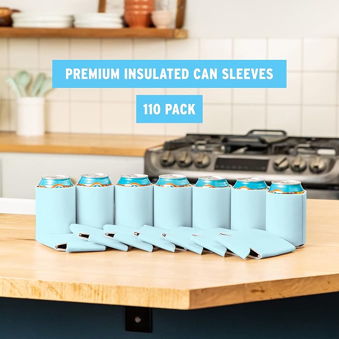 Blank Beer Can Cooler Sleeves Soft Insulated Beer Can Coolies