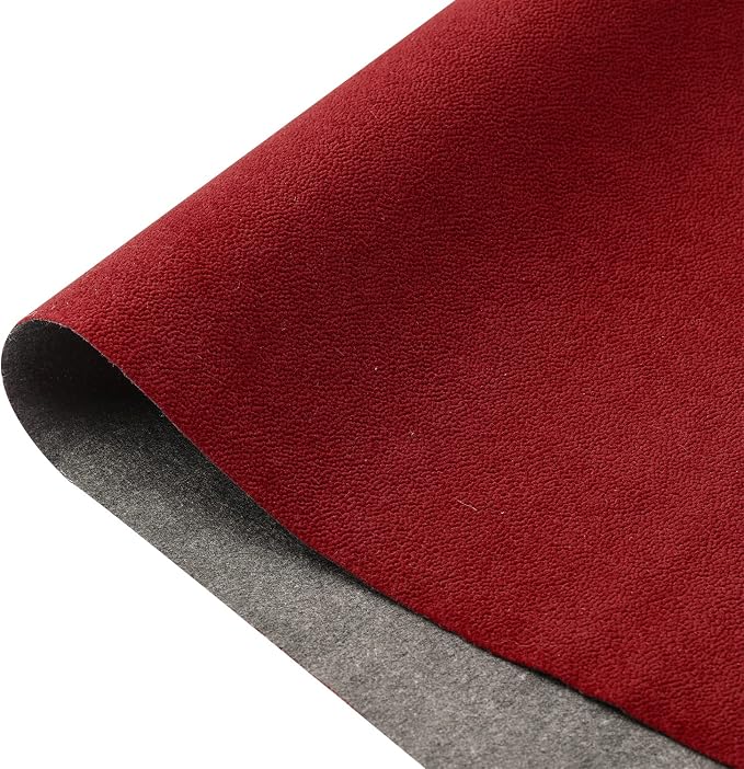 Removable Velvet Flock Self Adhesive Felt Fabric Liner Dark Red Velvet Drawer