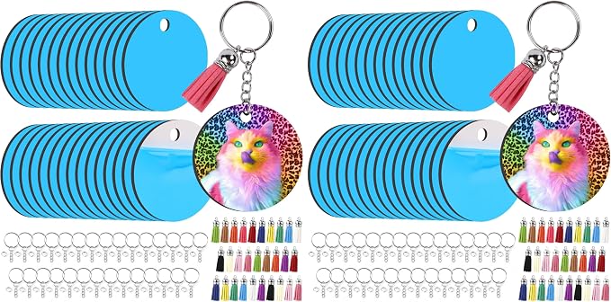 HTVRONT Sublimation Keychain Blanks