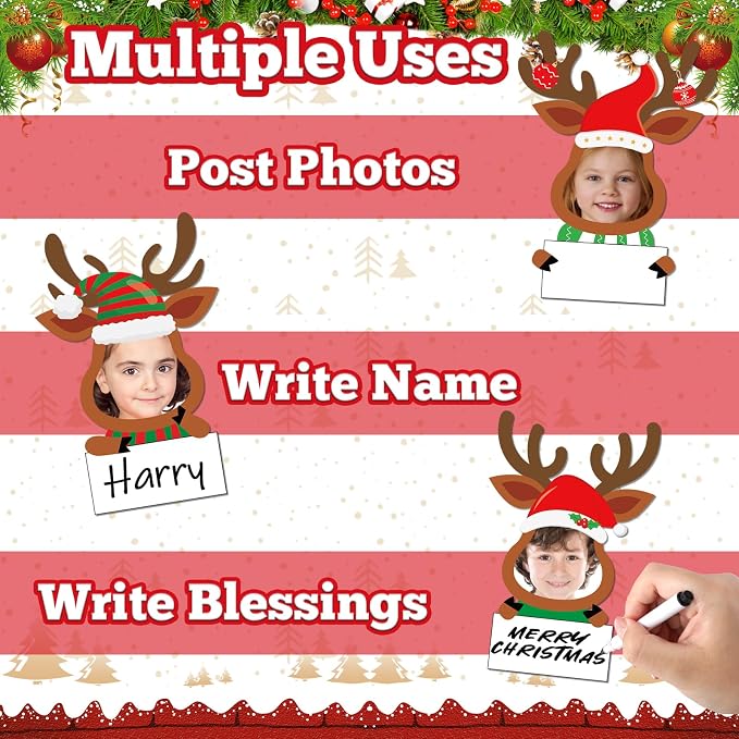 48 Set Christmas DIY Elk Cutouts
