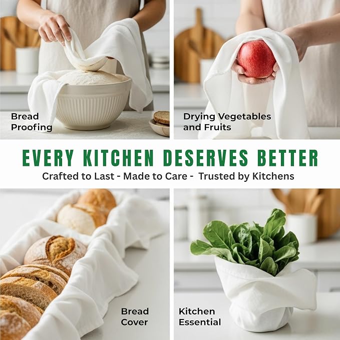 Flour Sack Towels | Tea Towel for Crafts| Kitchen Dish | Cotton Blank Towel for