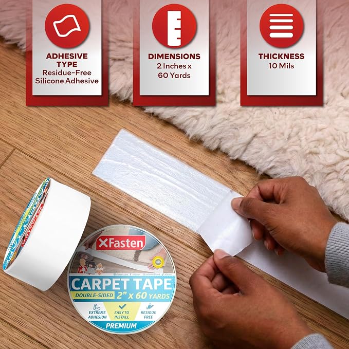 XFasten Double-Sided Carpet Tape