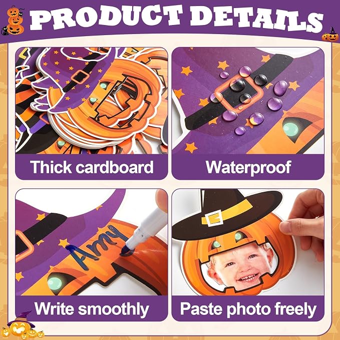 gisgfim 80Pcs Halloween Cutouts Witch Party Decorations Bulletin Board Pumpkins