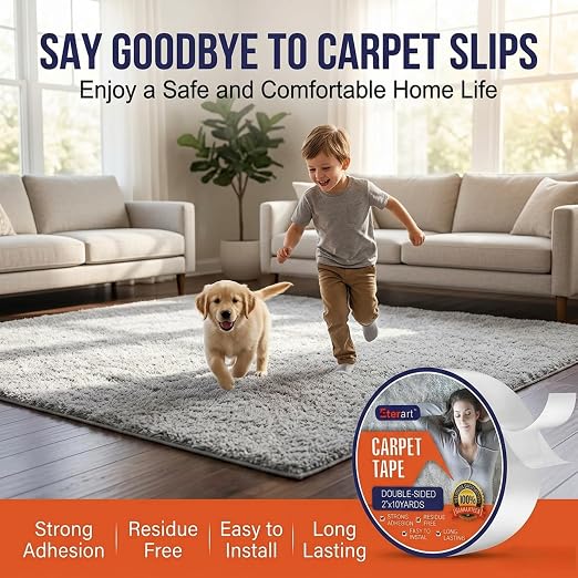 ETERART Double Sided Carpet Tape, No-Residue