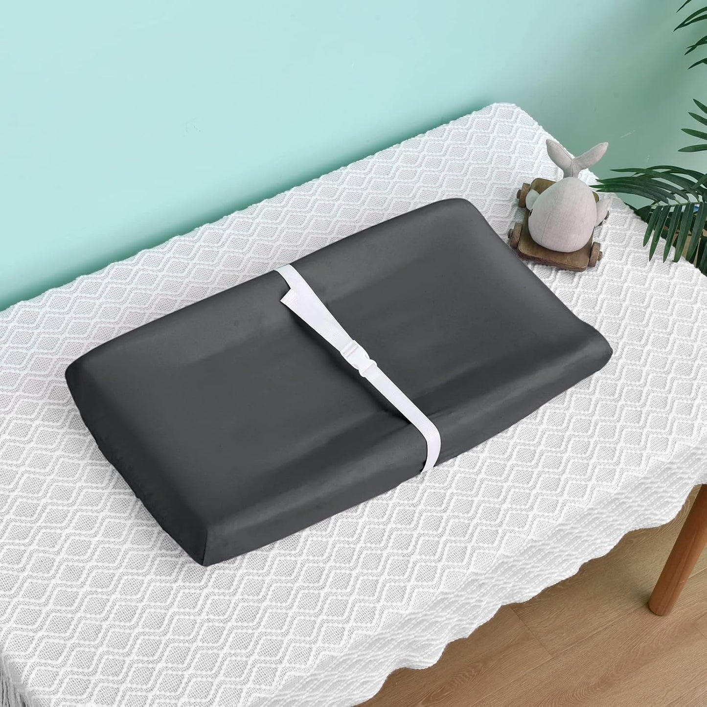 david's Kids 3 Pack Changing Pad Cover Set, Ultra Soft Breathable Cozy Microfiber Diaper Change Table Sheets for Baby Girls, Fit Most Changing Pads, Black