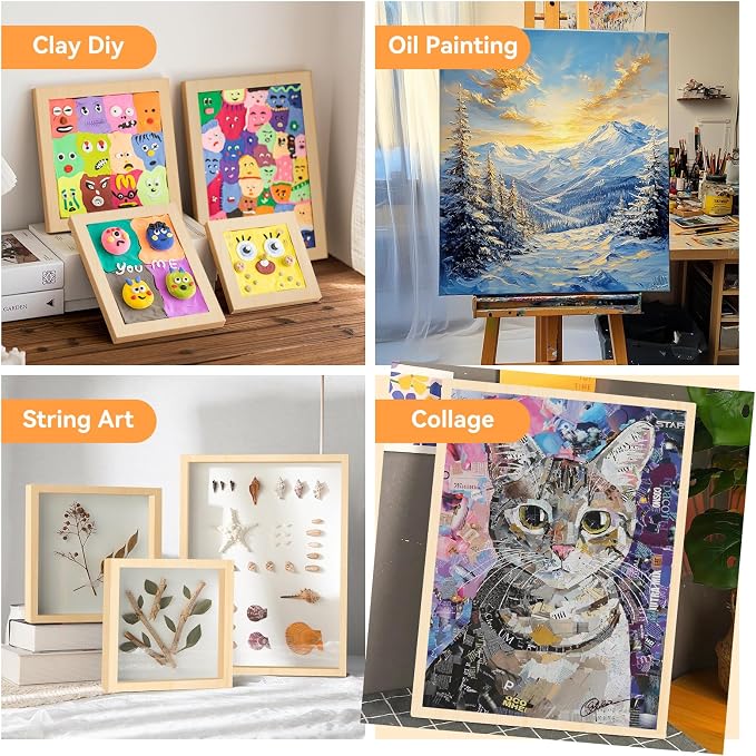 Wooden Canvas Panels with Easel Set – Complete Art Supplies