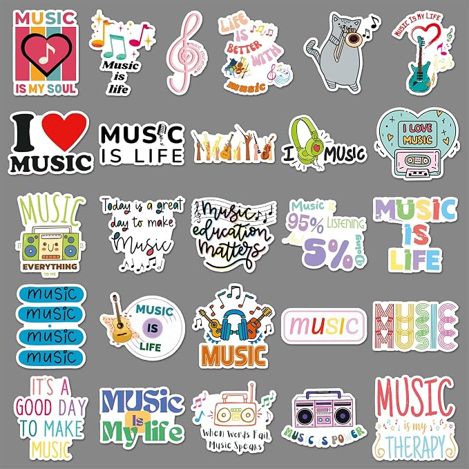Love Music Inspirational Stickers
