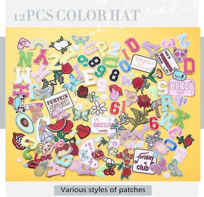 Hercicy 12 Pack DIY Trucker Hats Kit, Sublimation Blank Baseball Caps