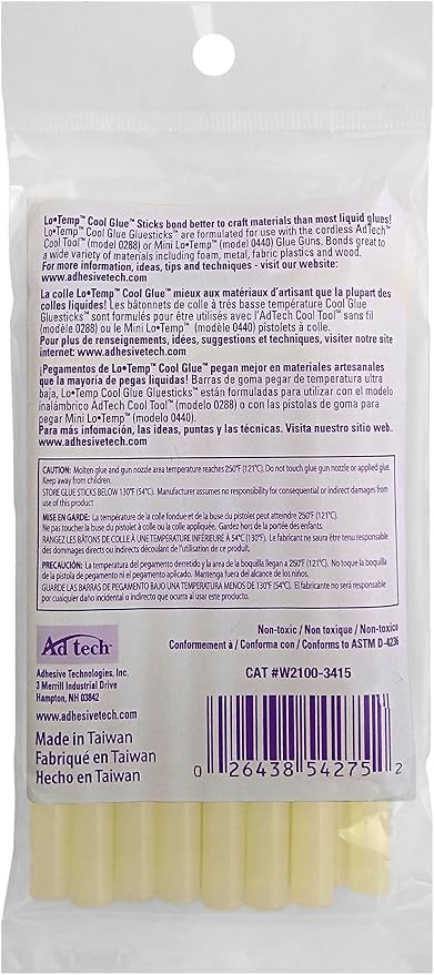 AdTech Ultra Low Temp Cool Glue Sticks, Mini 4-Inch –