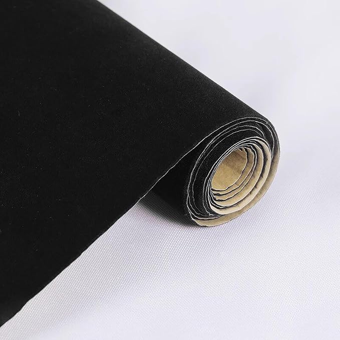 Self Adhesive Sheets Peel and Stick Velvet Flock Soft Velvet Drawer Liner DIY