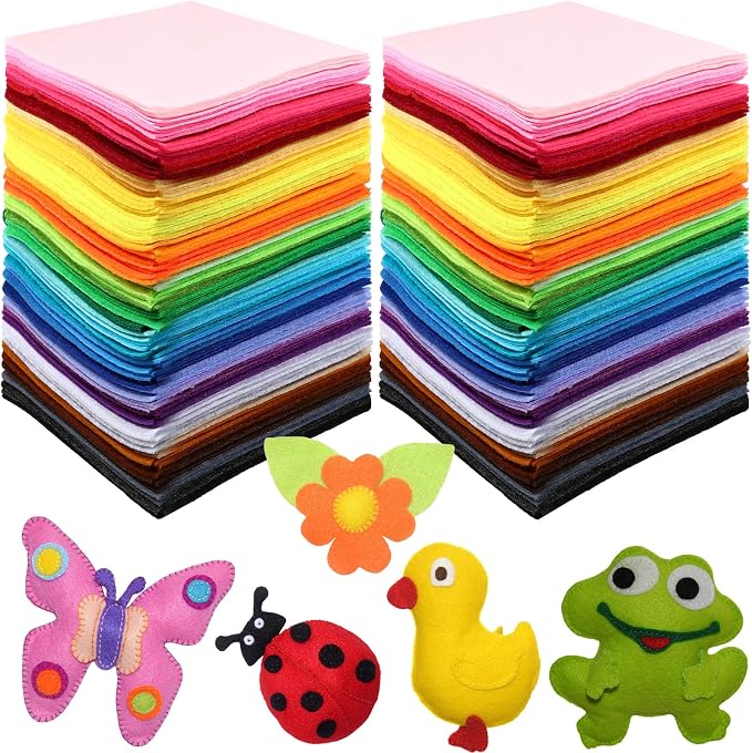 Reginary 240 Pcs 6 x 6 Inch Felt Sheets